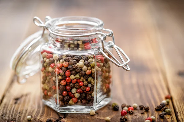 Pfeffermischung im Glas — Stockfoto