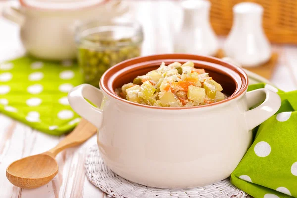 Ragoût de légumes dans une casserole — Photo