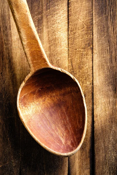 Old wooden spoon — Stock Photo, Image