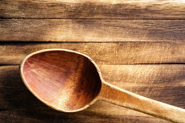 Old wooden spoon — Stock Photo, Image