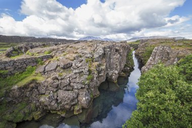 İzlanda'daki şelale Gulfoss