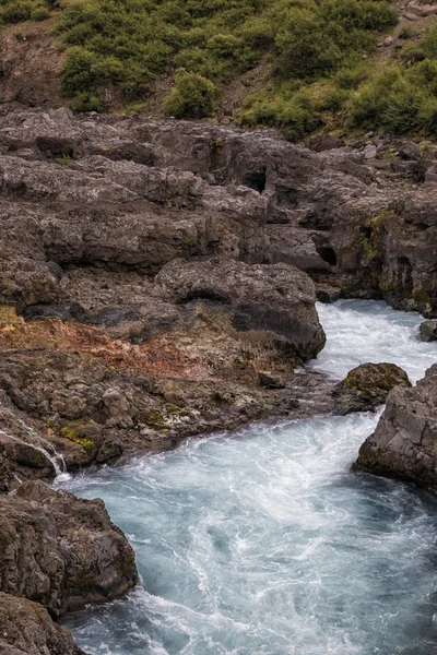 폭포 Barnafoss — 스톡 사진