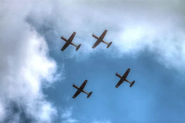 Aviões militares — Fotografia de Stock