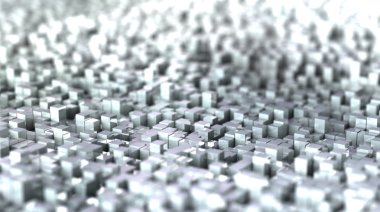 Soyut küpleri arka plan. Piksel yatay.