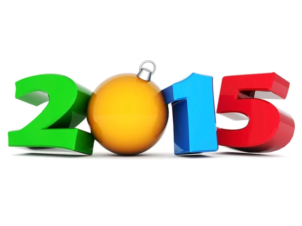 Frohes neues Jahr 2014 Abbildungen 3d — Stockfoto