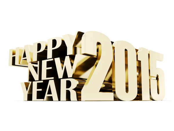 Felice anno nuovo 2015 Illustrazioni 3d — Foto Stock