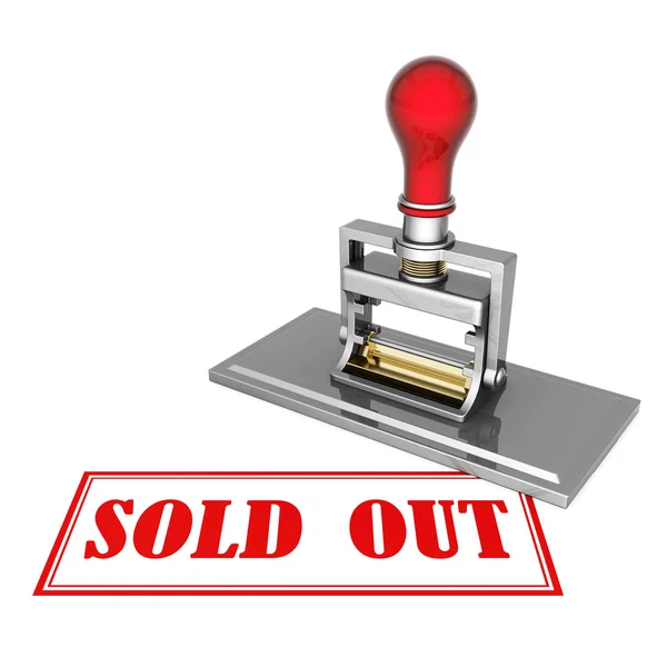 Sold out beautiful stamp — Stock Photo, Image