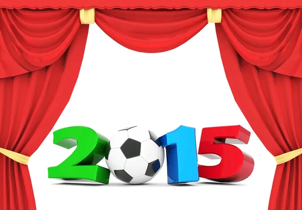 Felice anno nuovo 2015 Illustrazioni 3d — Foto Stock