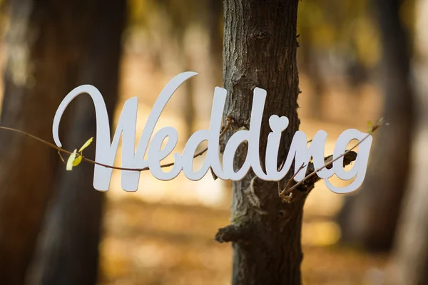 Word wedding — Stock Photo, Image