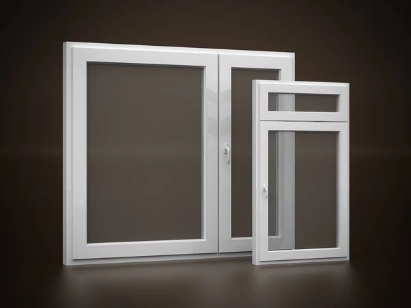 White plastic window — Stock Photo, Image