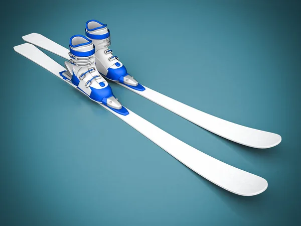 Schönes Skifahren — Stockfoto
