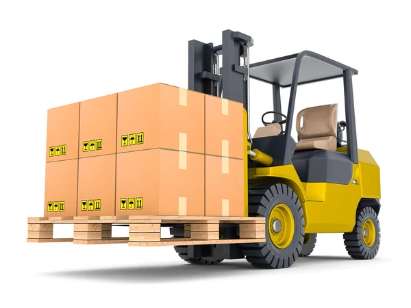 Modern forklift — Stok fotoğraf