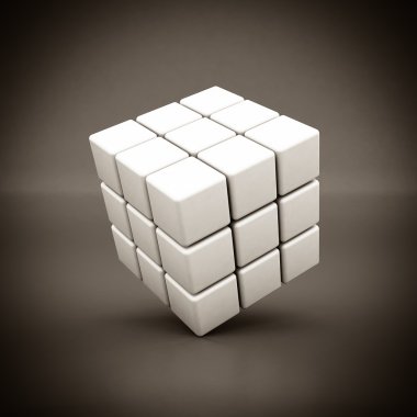 Beyaz geometrik figür