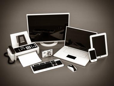dizüstü bilgisayar, tablet pc ve smartphone