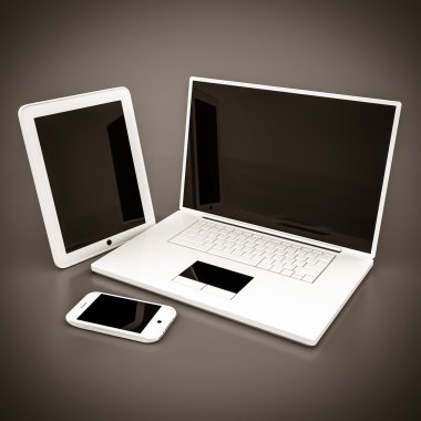 dizüstü bilgisayar, tablet ve akıllı telefon