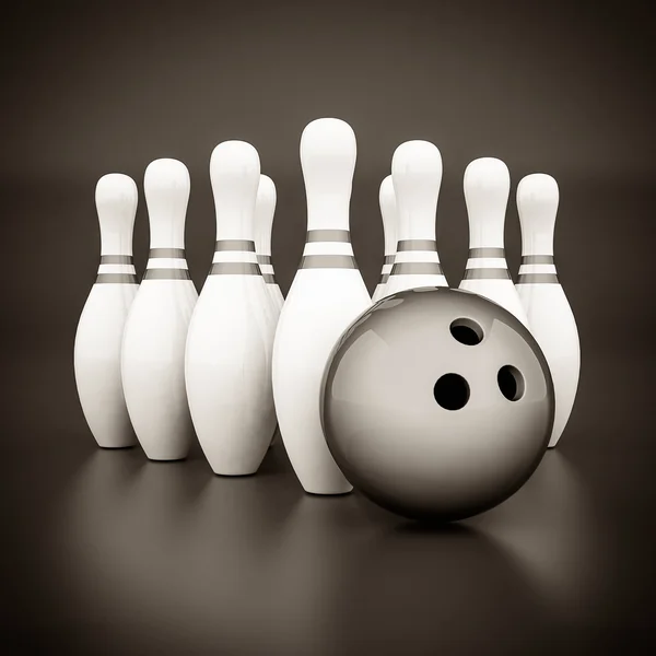 Skittles per bowling — Foto Stock