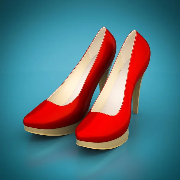 Högklackade skor — Stockfoto