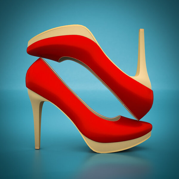 High heel shoes