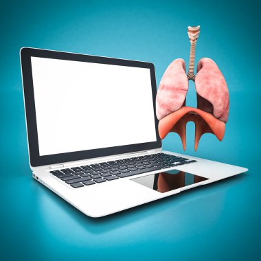 model of the lungs clipart
