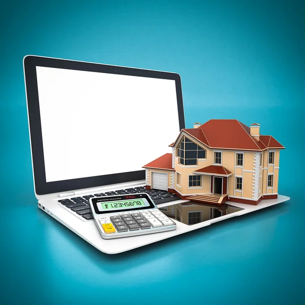 House, calculator — Stock Photo, Image