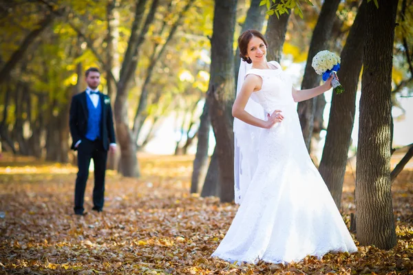 Wedding photography is very beautiful couple — Stock Photo, Image