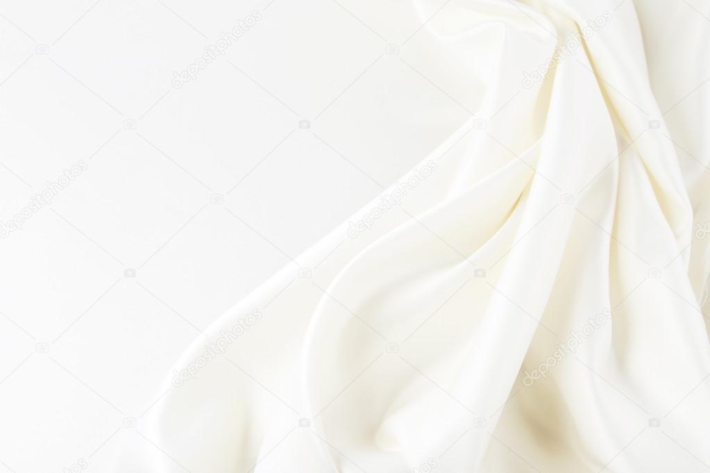 White silk fabric