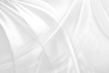 Beyaz ipek kumaş