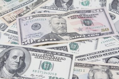 çeşitli Amerikan banknotlar