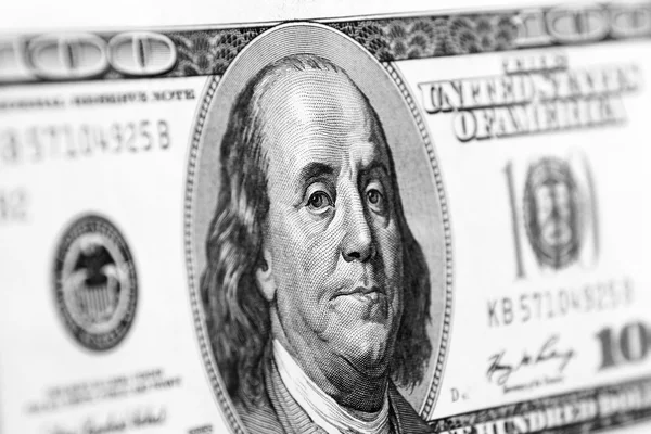 Benjamin Franklin λεπτομέρεια — Φωτογραφία Αρχείου