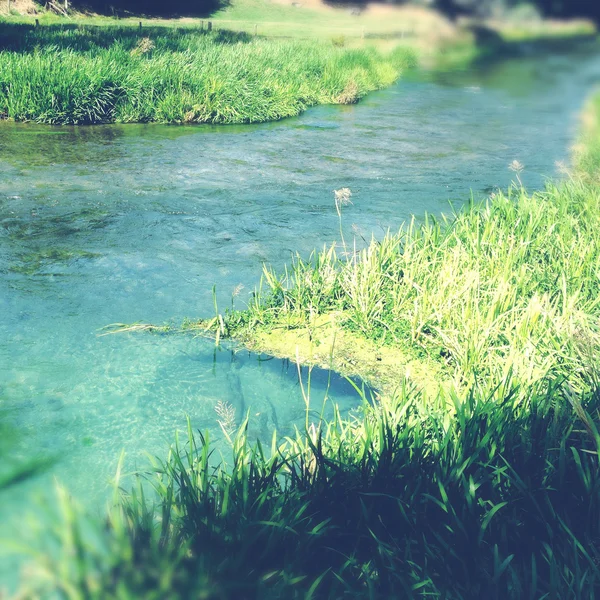 Ruscello di acqua di primavera — Foto Stock