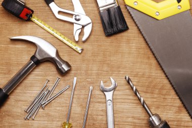 Tools on wood