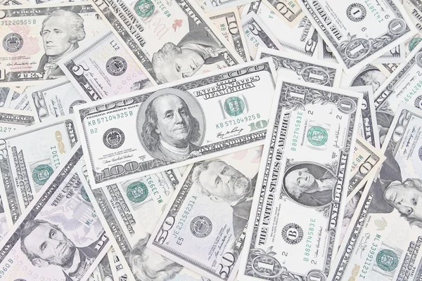 Assorted American banknotes Stock Image
