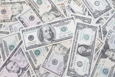 çeşitli Amerikan banknotlar