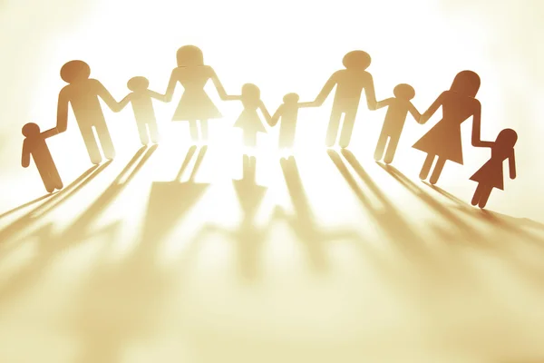 Family holding hands — Stock Photo, Image