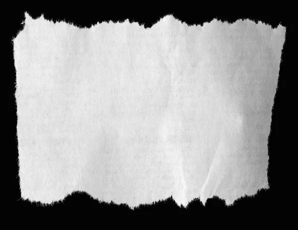 撕裂的空白纸 — 图库照片