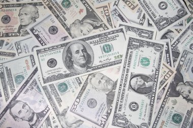 çeşitli Amerikan banknotlar