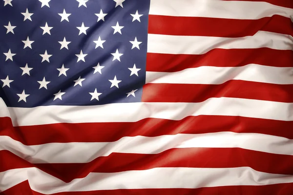Ondulado bandera de EE.UU. — Foto de Stock