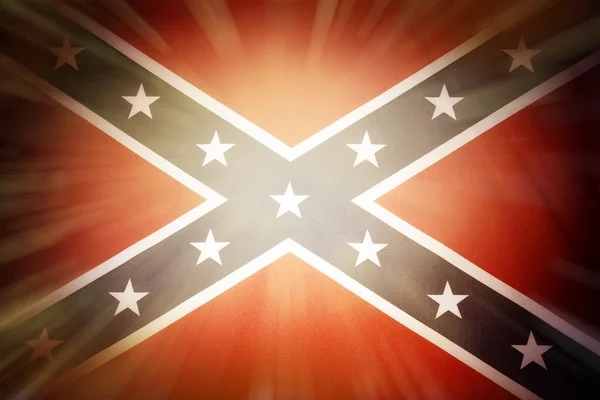 Bright Confederate flag — Stock Photo, Image