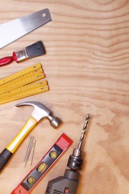 Tools on wood