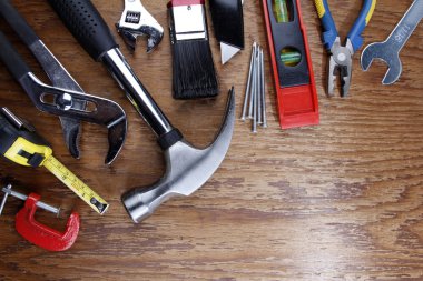 Tools on wood