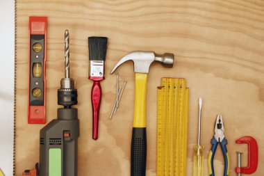 Tools on wood