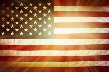 Parlak Amerikan bayrağı