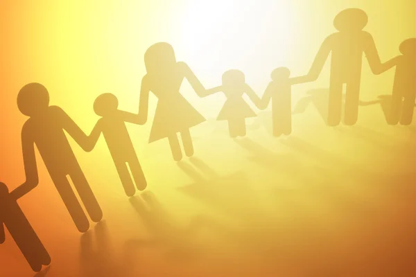 Family holding hands — Stock Photo, Image