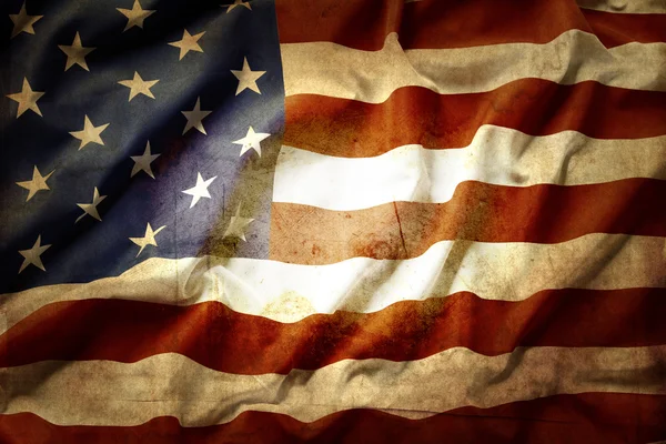 Grunge-amerikanische Flagge — Stockfoto