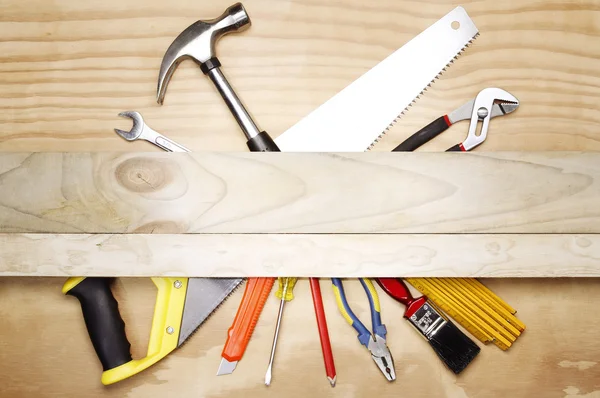 Assorted carpentry tools — Stock Photo, Image