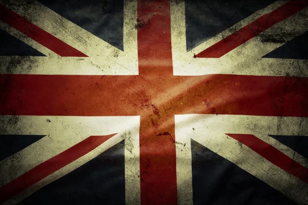 Grunge britische Flagge — Stockfoto