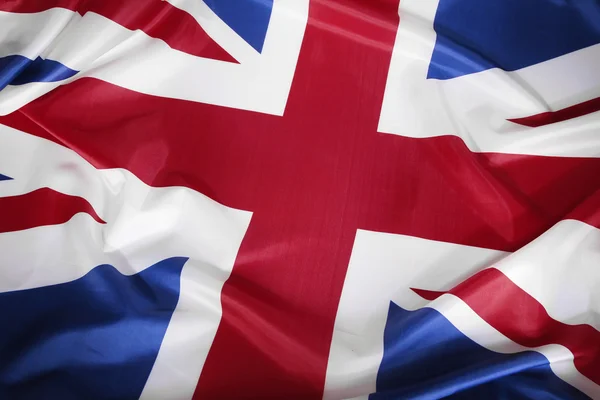 Zijdeachtige Britse vlag — Stockfoto