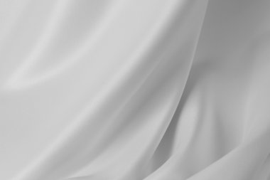 Beyaz ipek kumaş
