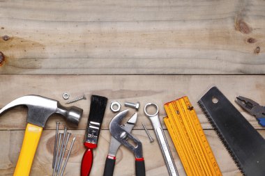 Tools on wood