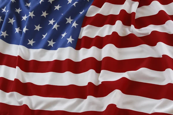 Rippled USA flag — Stock Photo, Image